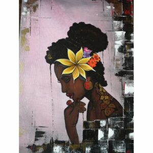"Cuban Lady with Flowers"